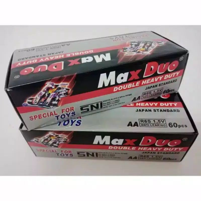 Baterai AA Murah Isi 60Pcs Dynamax Max Duo Mr. Watt Batre A2