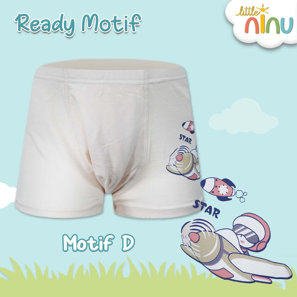 LITTLE NINU CD Celana Dalam Boxer Anak Premium 0008