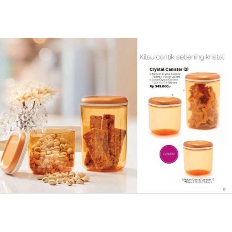 Family mate gold tupperware (2) crystal canister tupperware (2) snack it tupperware (1) toples krist