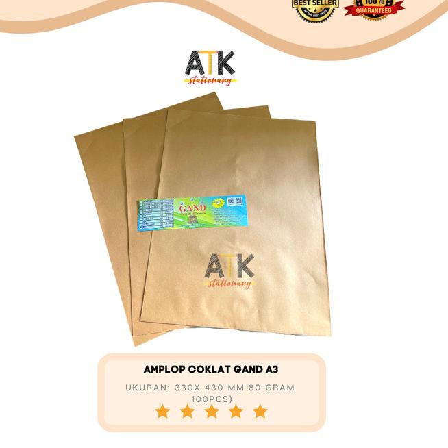 

✹ Amplop Coklat A3 WPS atk ✻