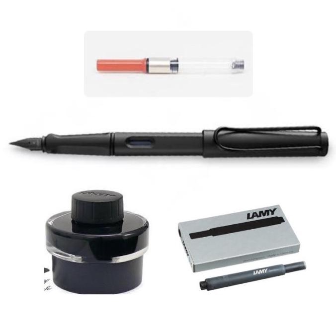 

Lamy Safari All Black Fountain Pen Set - M ---Terbaru---