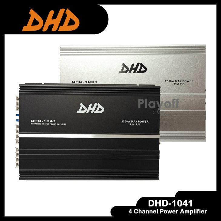 Power Amplifier 4 Channel Dhd 1041 Black And Silver