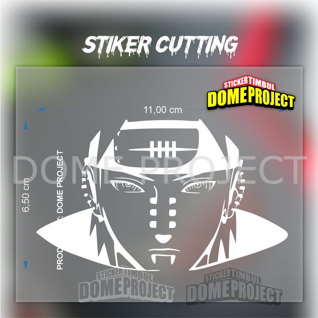 STIKER CUTTING ANIME PAIN FACE