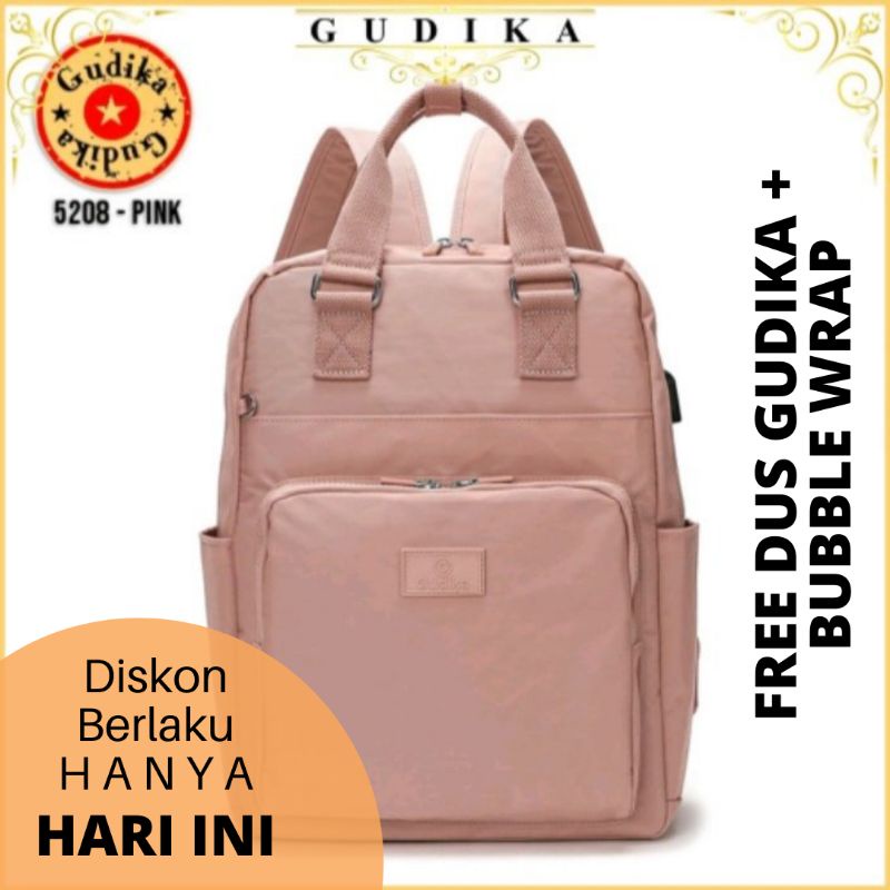[GUDIKA - TIPE 5208] RANSEL LAPTOP MAX 15 INCH MERK GUDIKA ASLI 100%