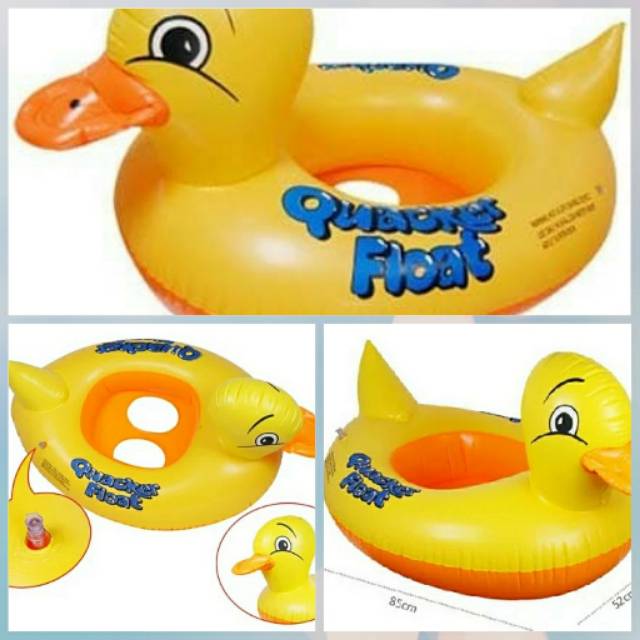 PELAMPUNG RENANG ANAK BAYI BAN KARET MODEL BEBEK DAN KURA KURA