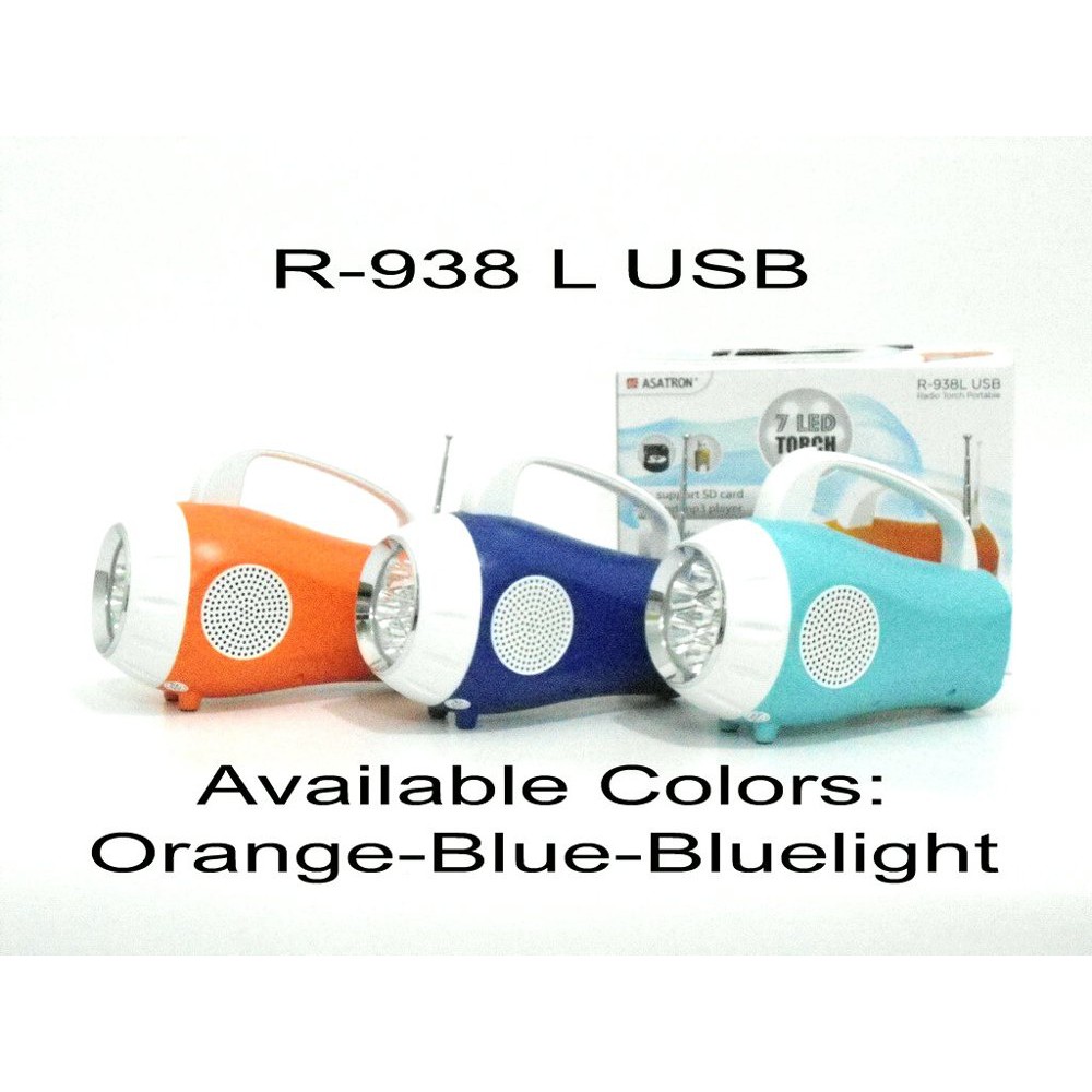Radio torch Portable ASATRON R 938L USB Murah