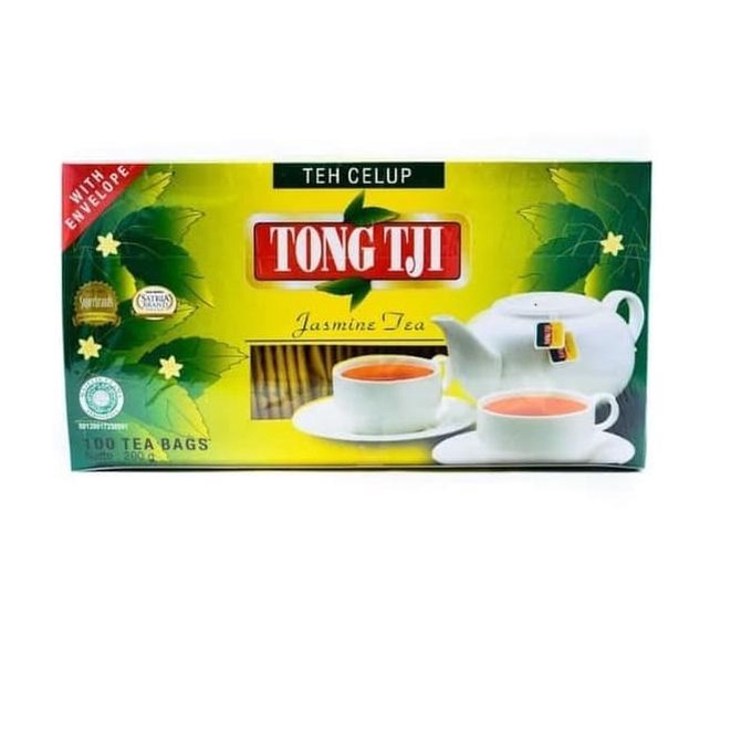 

Teh Melati Celup Tong Tji Jasmine Tea Bags Jumbo Pack 100 Bags