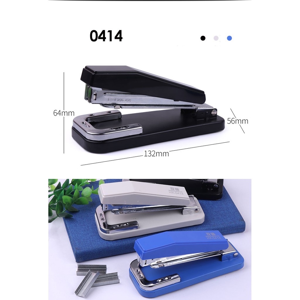 Triple W Stapler Stepler Rotatable 360° Hecter Steples Staples Hekter Meja Putar Besar