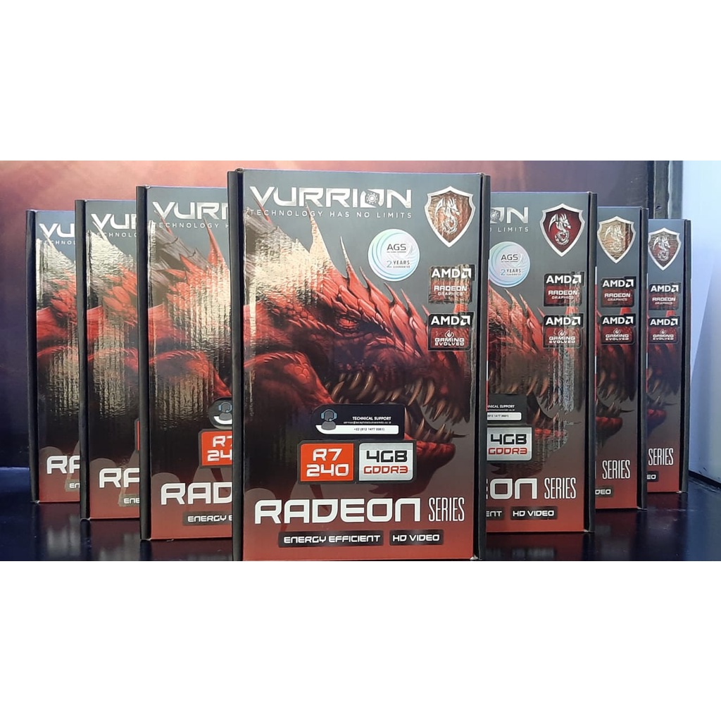 VGA VURRION R7 240 4GB GDDR3 128Bit GAMING VGA ORI Spesial HEMAT