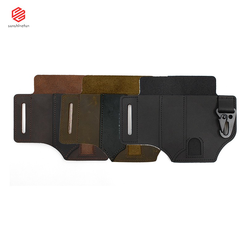 ready stock Leather EDC Tools Pocket Knives Sheath Retro Sheath for