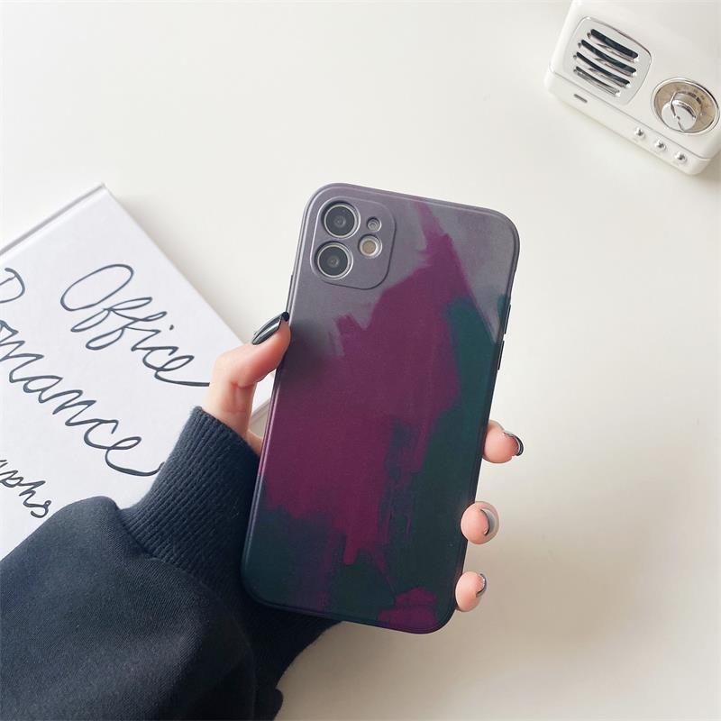 CASING WATERCOLOR CASE FOR IPHONE 7G 8G 7PLUS 8PLUS XR X XS MAX 11 11 PRO 11 PRO MAX 12PRO 12PROMAX