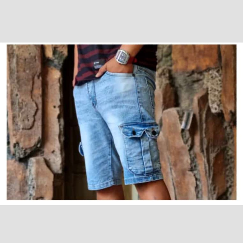 Jeans Cargo Pendek original celana jeans pendek kimpul terbaru