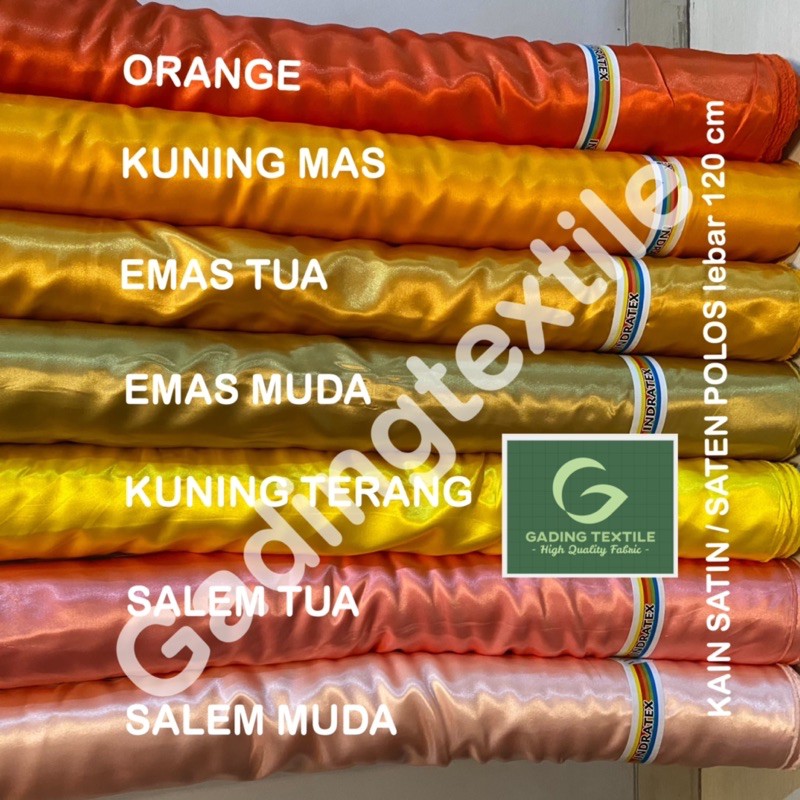 ( per setengah meter ) kain SATIN POLOS TEBAL SATEN ENGLAND CLARISA cap KUDA ZEBRA lebar 120 cm craft dekorasi schruncie hampers parsel