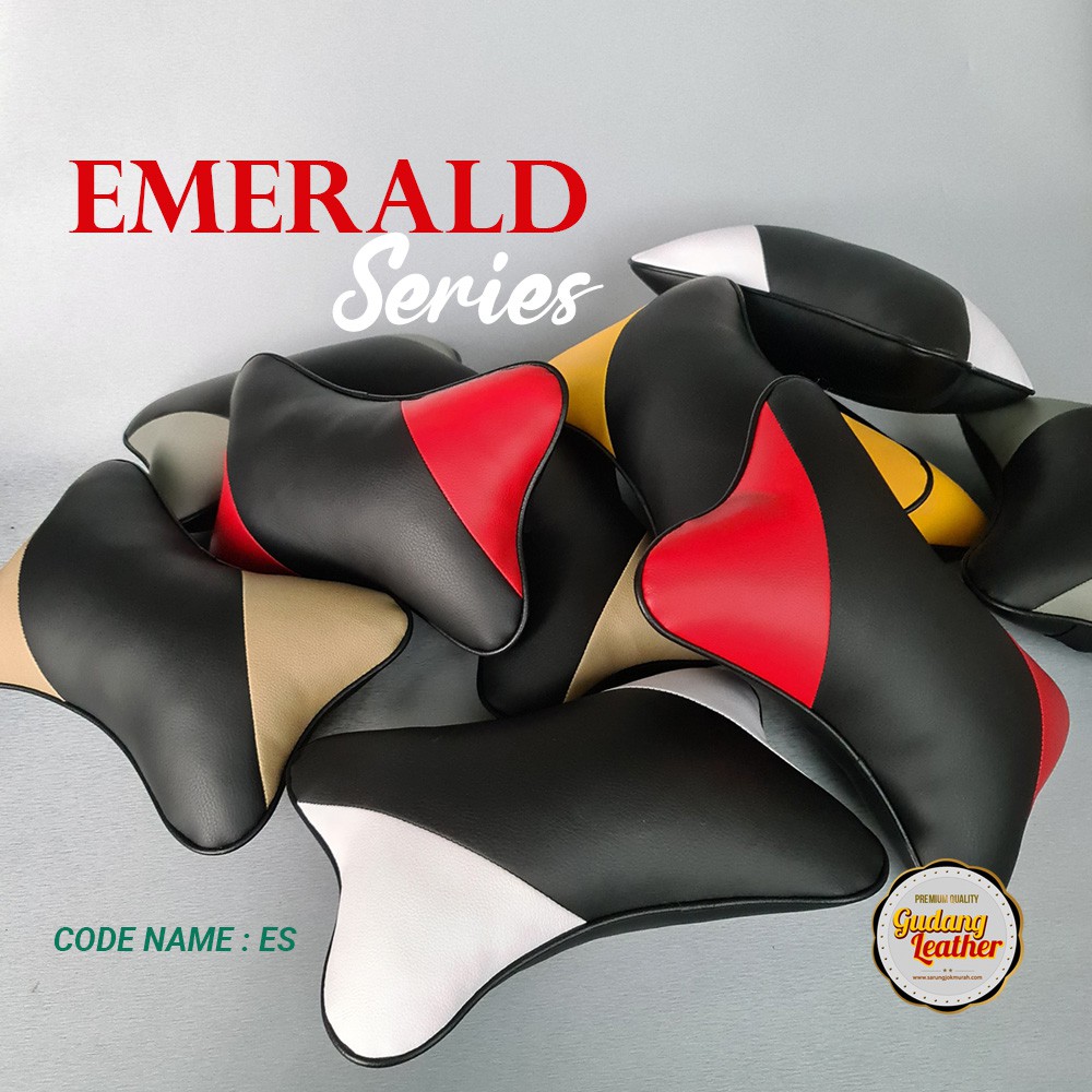 Bantal Mobil Kulit Sintetis - Emerald Series