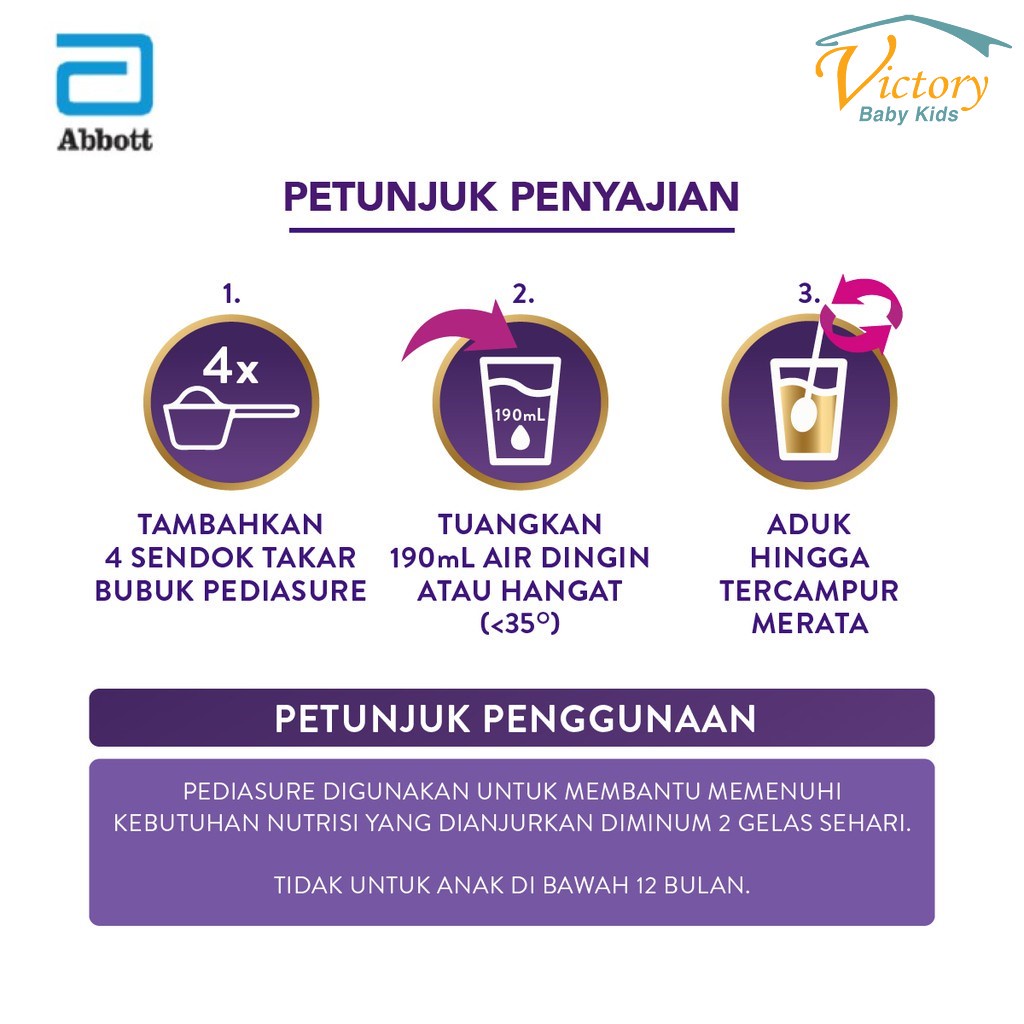 PediaSure Complete Vanila (1-10 tahun) Susu Pertumbuhan Anak