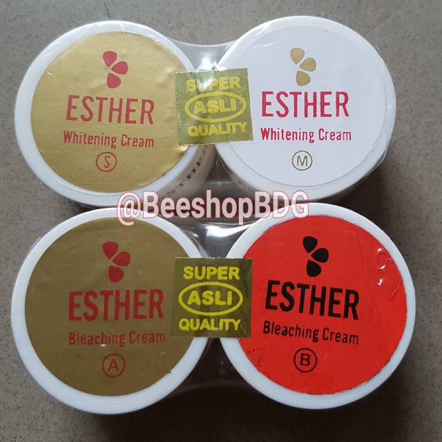 CREAM ESTHER WHITENING S M / BLEACHING A B/ CREAM PEMUTIH WAJAH / KRIM SIANG MALAM