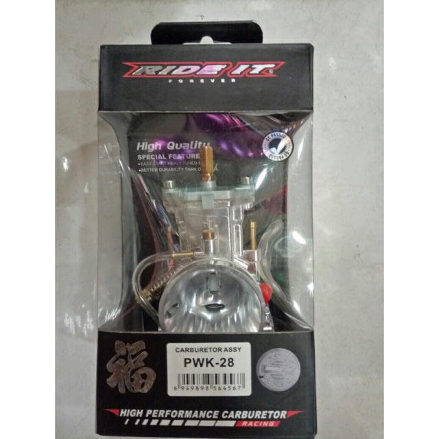 RIDE IT KARBURATOR FULL CHROME REAMER PWK 30