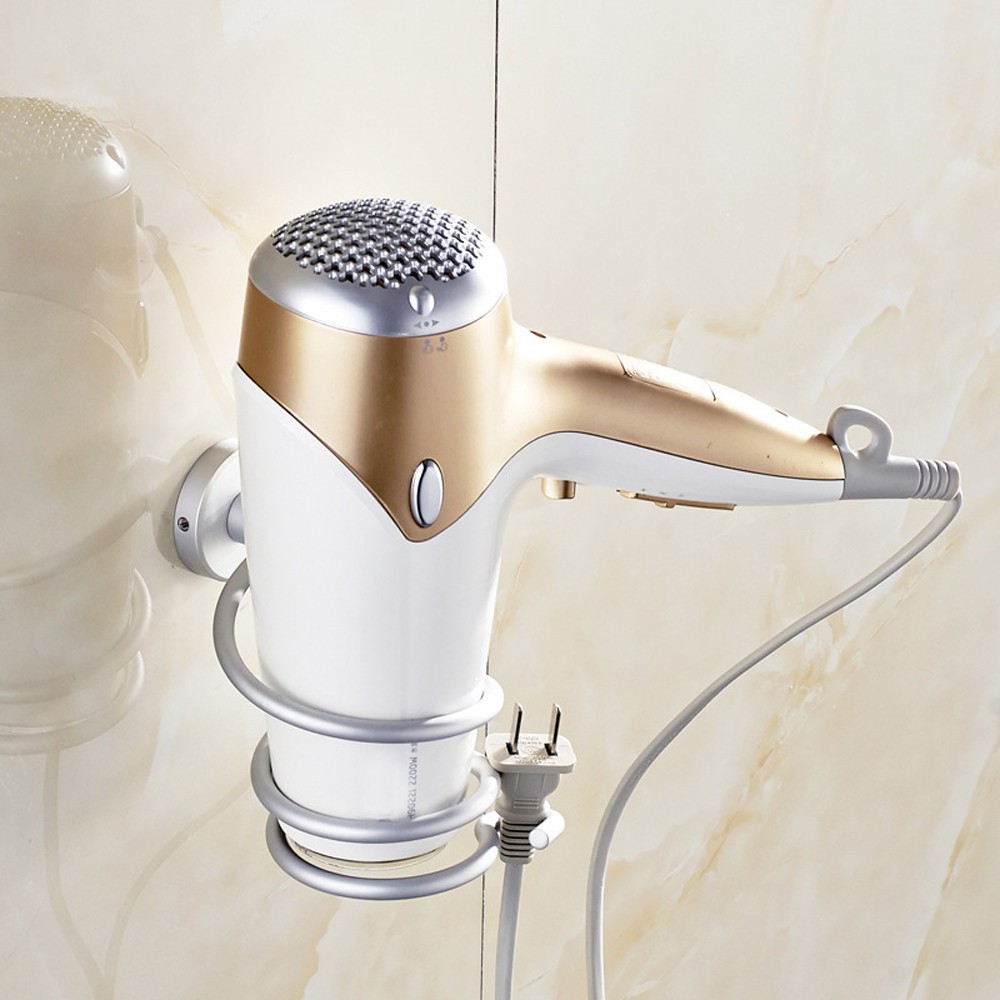 Rak Holder Hair Dryer Aluminium - OMHZDRSV Silver