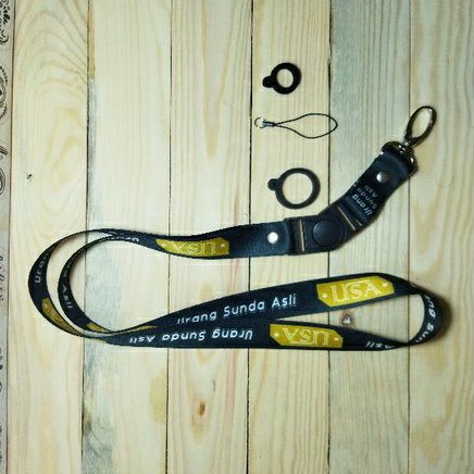

Lanyard Full Print Costume motif Urang Sunda Asli (USA) / Lanyard Pod bonus O-Ring