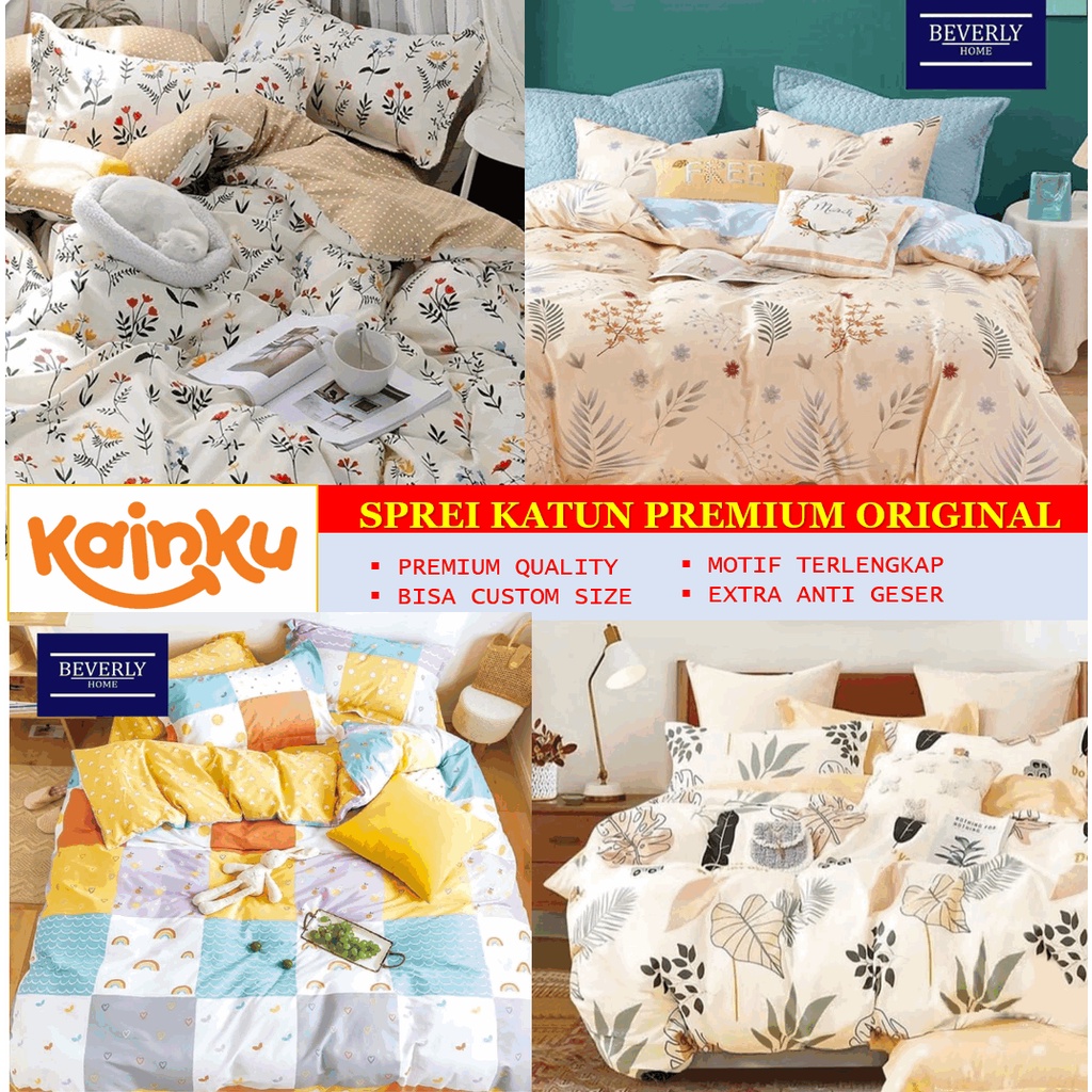 SPREI KATUN ORIGINAL BEVERLY ESRA STAR MOTIF LENGKAP KING QUEEN &amp; SINGLE 180x200 160x200 120x200 100x200 90x200