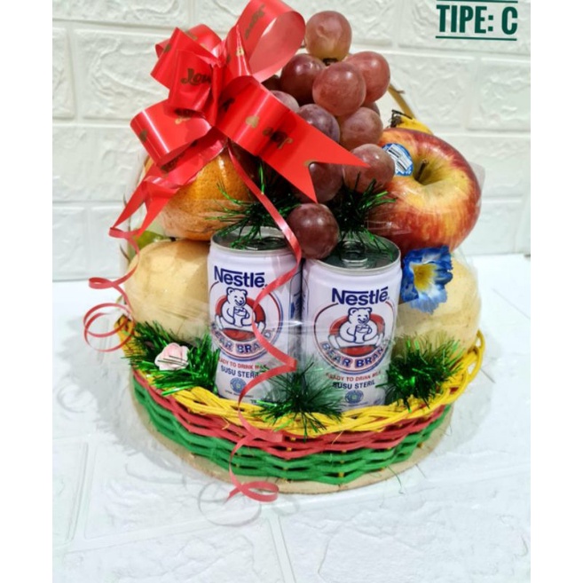 

PARCEL BUAH SEGAR DAN SUSU BERUANG BEAR BRAND /NATAL IMLEK KUNJUNGAN BERTAMU