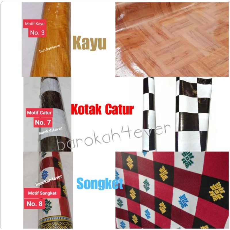 Karpet Lantai Plastik VINYL Waterproof Serbaguna