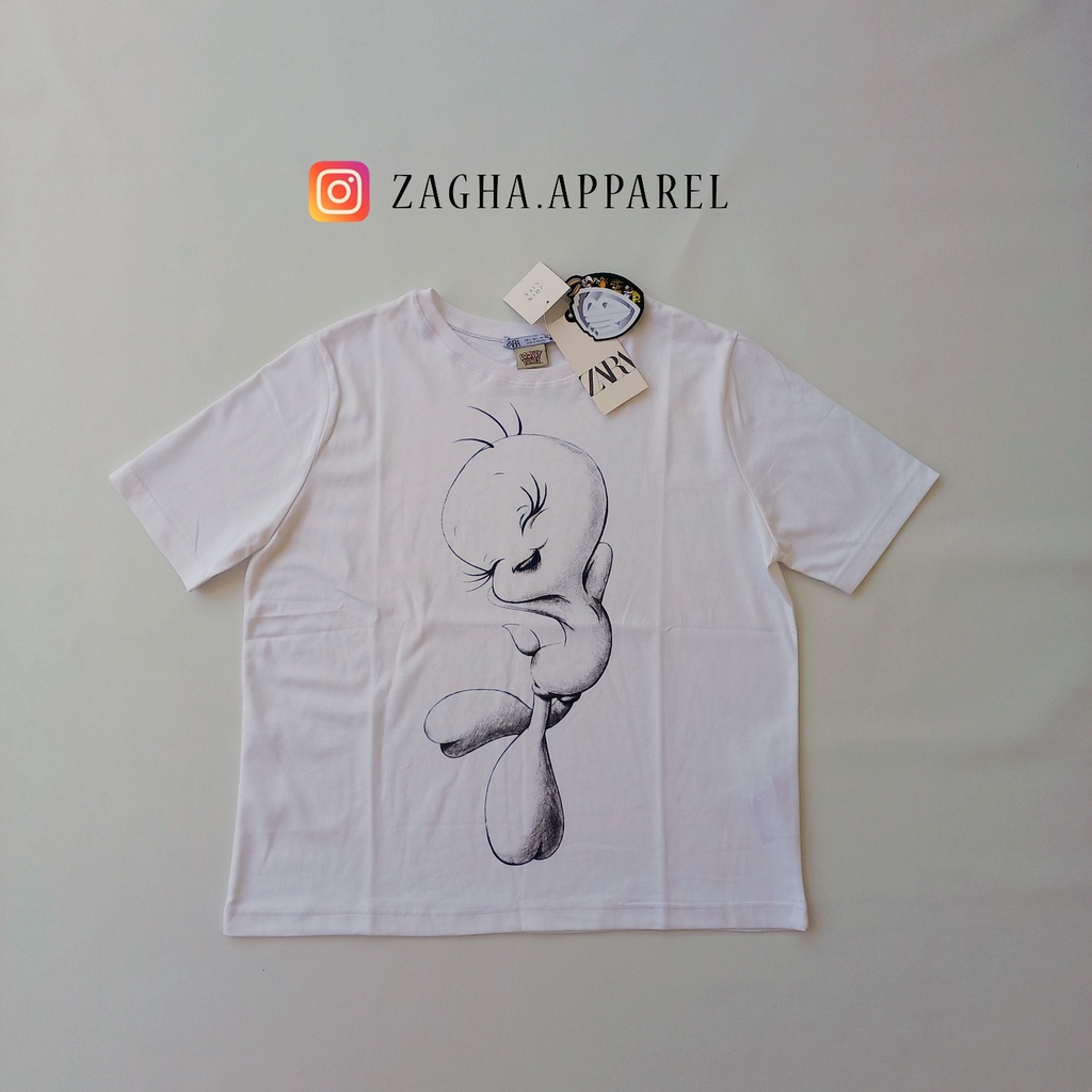 T-shirt Wanita Zara Original Tweety