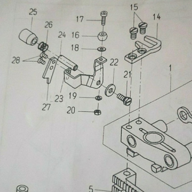 246032 Pen Braket Pisau Mesin Jahit Karung NP7A - NP-7A