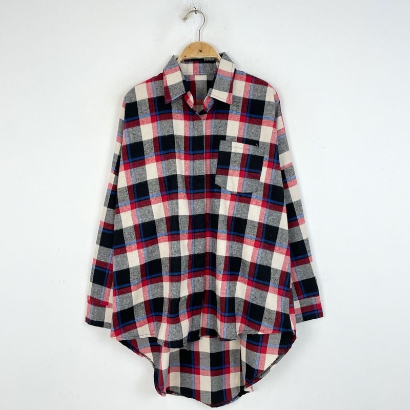 KIMBERLY FLANEL SHIRT / kemeja wanita-Foto 7