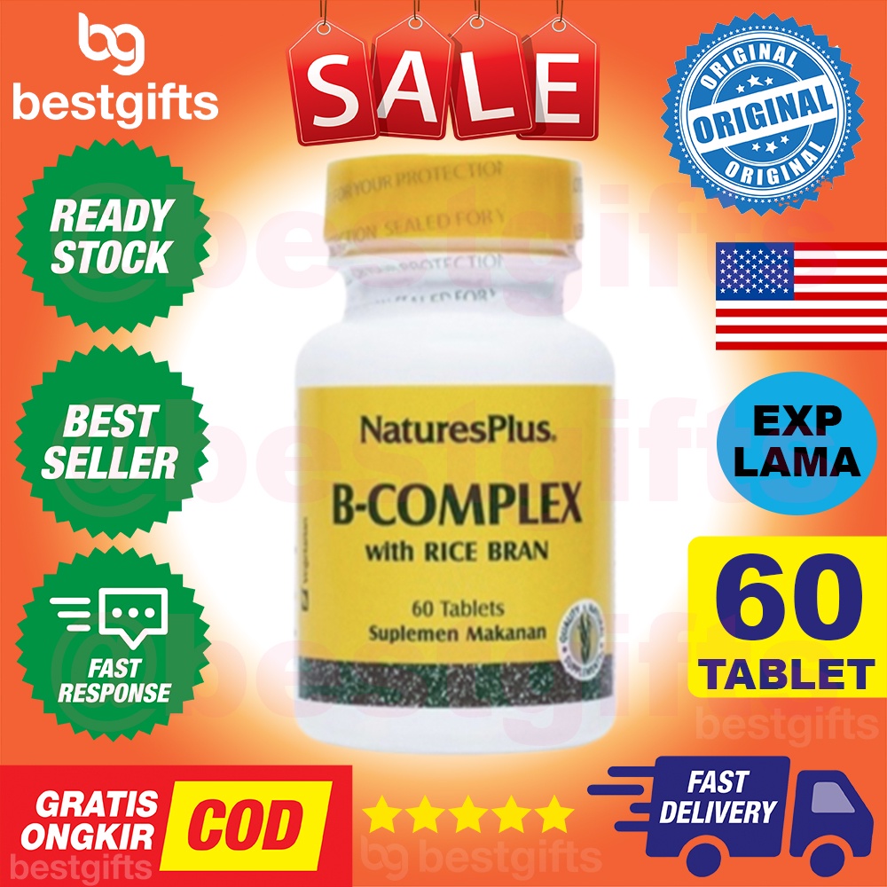 NATURE'S NATURES NATURE PLUS B COMPLEX ANTI STRESS VITAMIN SARAF KESEMUTAN TANGAN KAKI 60 TABLET