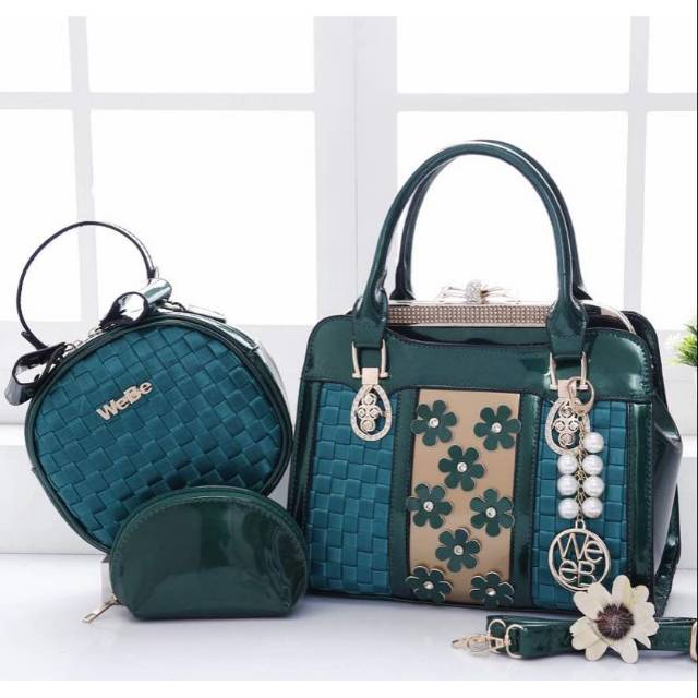 Tas import wanita Webe behel set 3 in 1 handbag bestseller