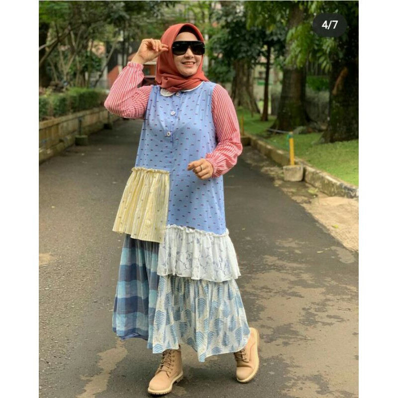 ABAYA MOIRE LACE BY DFR CLOTH