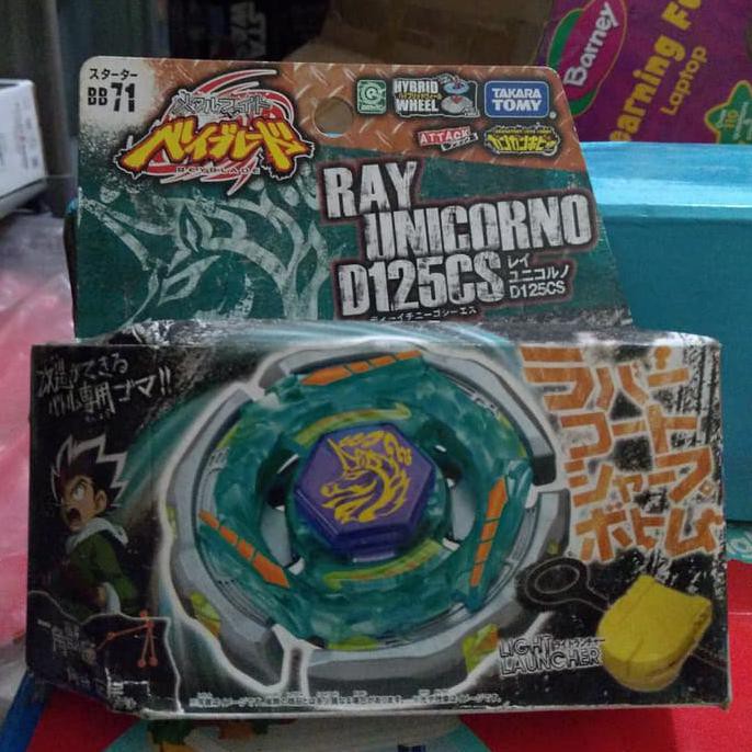 beyblade starter ray unicorno d125cs ori takara tomy | Shopee Indonesia