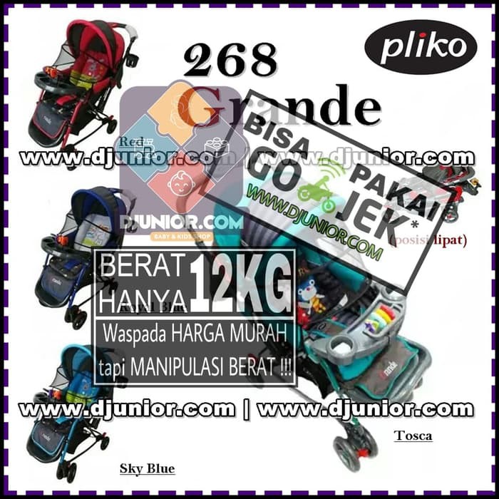 stroller--  PLIKO - GRANDE STROLLER BAYI / KERETA DORONG