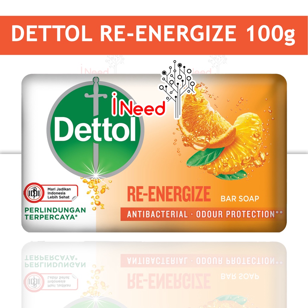 (INEED) (100gr) DETTOL Sabun Mandi Batang | Soap bar 100 gram