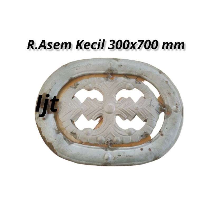 Ornamen Pagar Besi Ring Asem Kecil