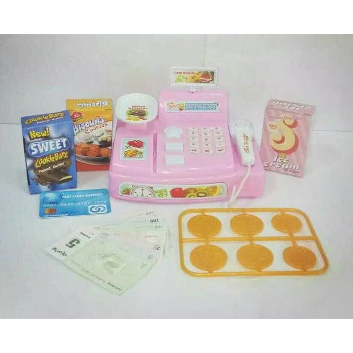  mainan anak perempuan cash register mesin kasir mini 