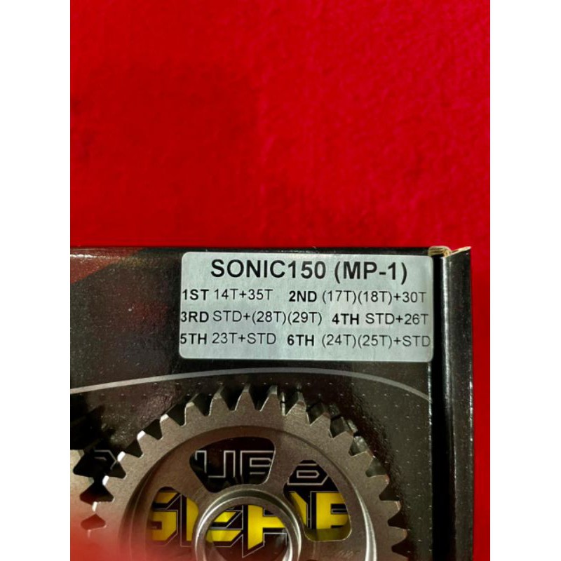 Gear ratio QTT Sonic MP 1 14/35