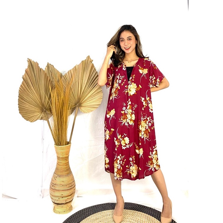 Daster Payung Busui Bali-BSI - ROSE MAROON