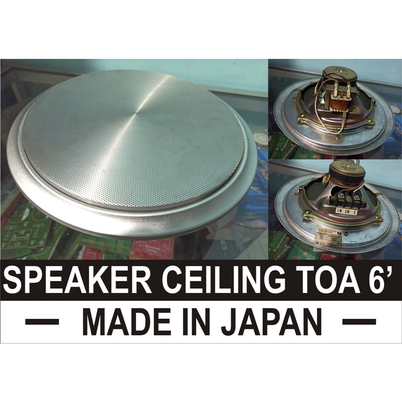 SPEAKER CEILING SPEAKER PLAFON TOA PC37R 6INCH MADE IN JAPAN