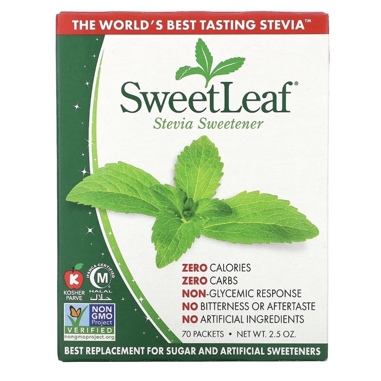 

wisdom natural sweetleaf stevia sweetner 70 packets PENGGANTI GULA HALAL
