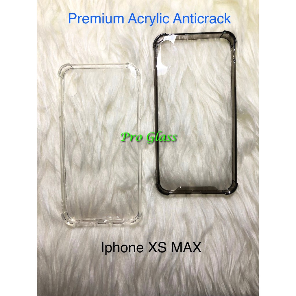 Iphone XR / XS / XS MAX Anticrack / Anti Crack / ACRYLIC Case MIka Silicone Silikon Premium