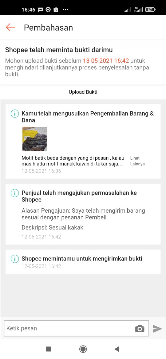 Kemeja Batik Pria Lengan Panjang Size M L Xl Xxl  Bswart Batik Hrb013 Kenongo Hem Panjang Padi