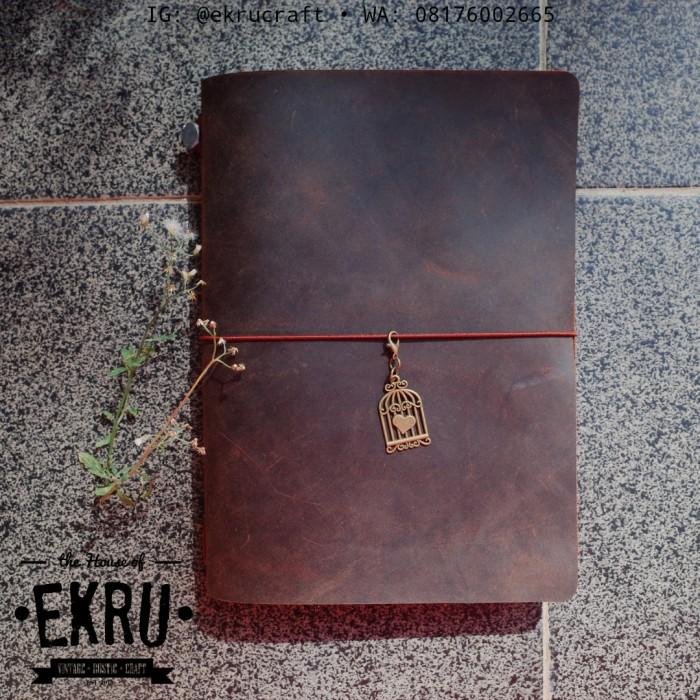 

GENUINE LEATHER COVER TRAVELERS NOTEBOOK (MIDORI LOOK A LIKE) A