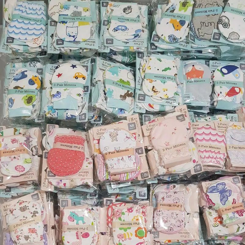 Sarung Tangan Bayi 2 Pasang Mitten Baby Import Premium 1 set isi 2 pasang