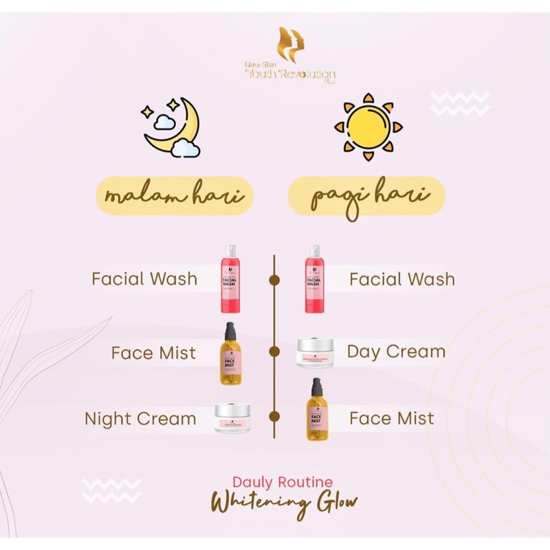 Skincare Cream Pemutih Wajah GLOWING Kosmetik Wanita | NEW SKIN YOUTH REVOLUTION PLUS-4