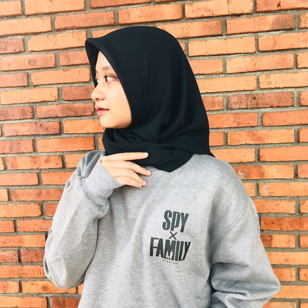 Crewneck Spy x Family Logo Grey Anime Manga Premium Unisex