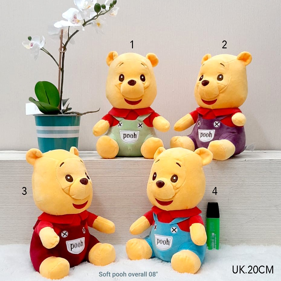 Boneka soft pooh Import 20cm animal souvenir merchaindise disney pooh