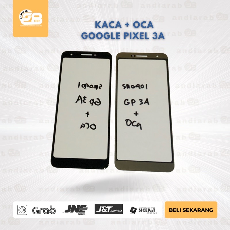 kaca depan Lcd touchscreen google pixel 2 / 2xl / 3 / 3xl / 3a / 3a xl / 4 / 4xl / 5 6 / 6 pro / 6A 