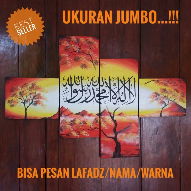 Kaligrafi hiasan dinding walldecor ukuran jumbo